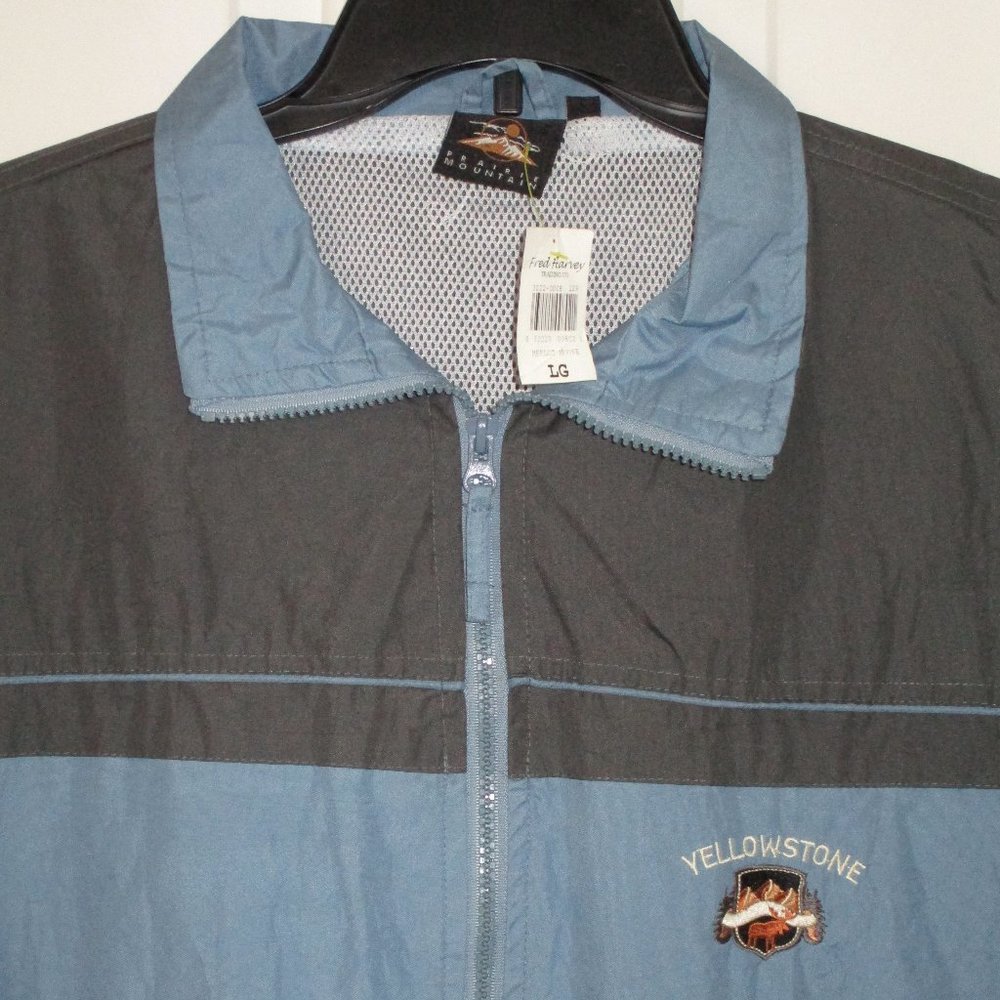 Prairie Mountain Mens L/S "Yellowstone" Full Zip Mesh Lined Jacket NWT - Large